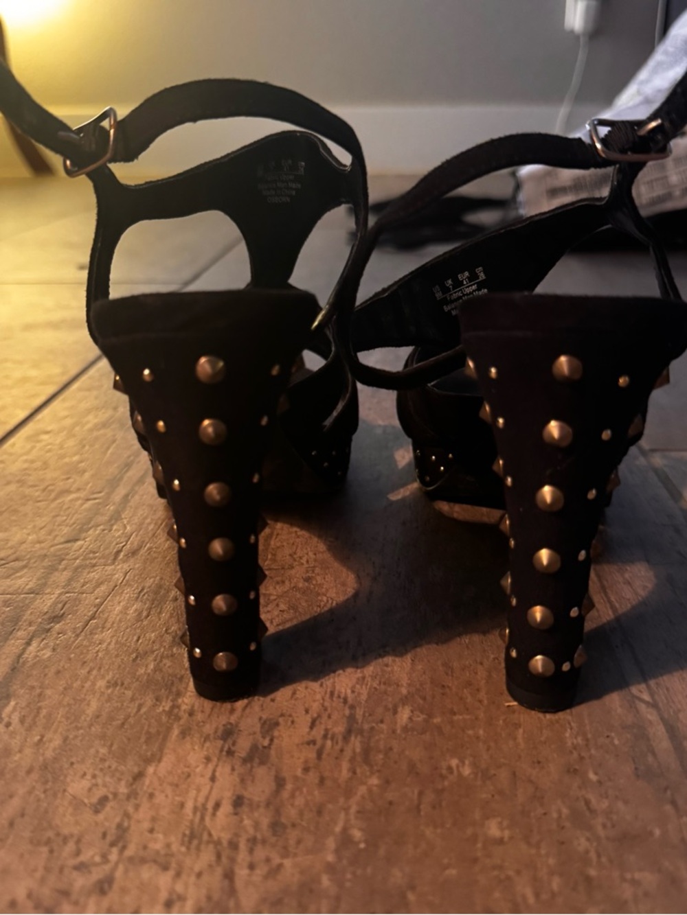 Born Black Studded Platform Sandals - Picture 4 of 7